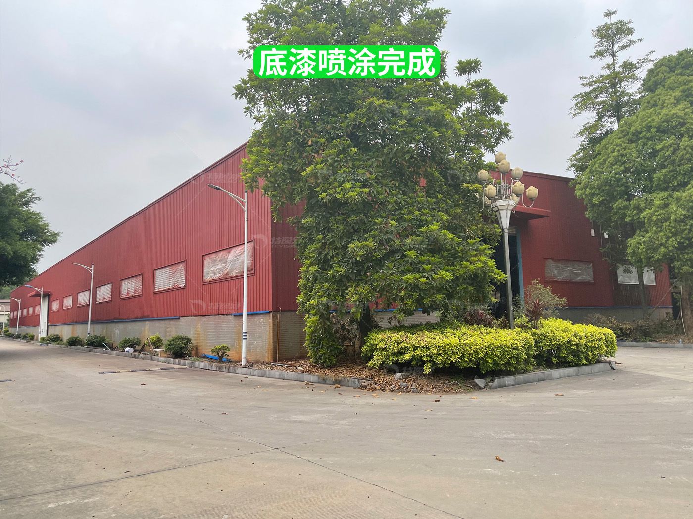 底漆喷涂完成